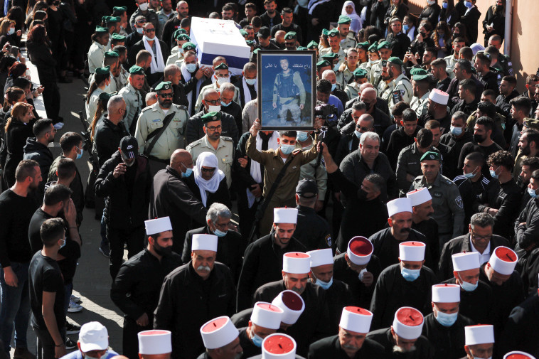 הלוויתו של יזן פלאח (צילום: REUTERS/Ammar Awad)