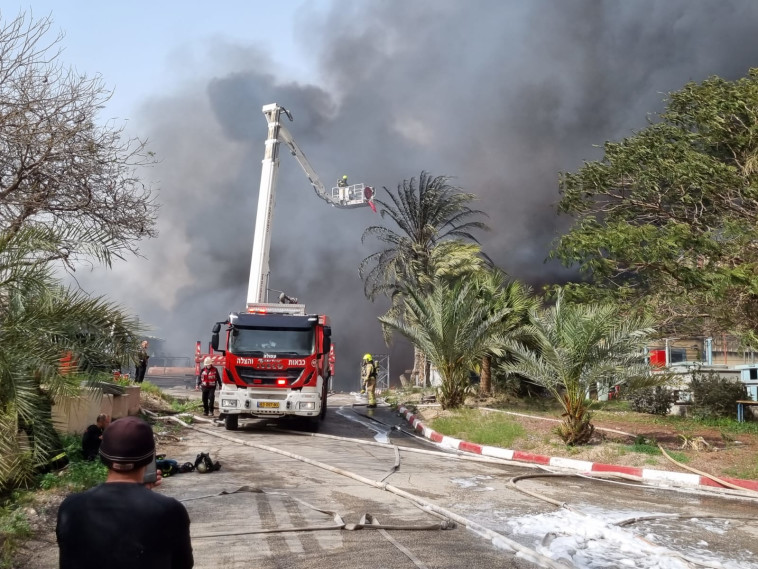 The fire in the Jordan Valley (Photo: Fire and Rescue)