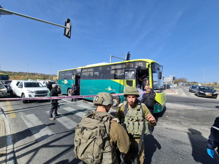 The scene of the attack in Gush Etzion (Photo: Rescue without Borders)