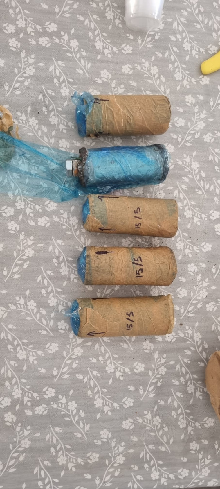 מטעני הצינור שנתפסו באום אל פחם