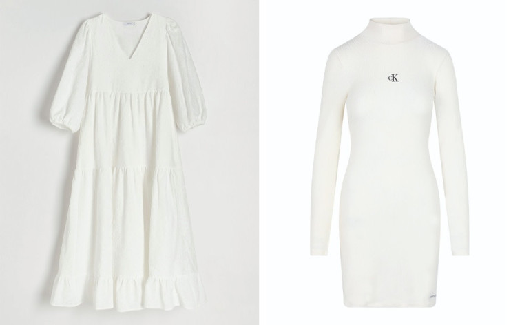 מימין: Calvin Klein לפקטורי 54, 439 שקלים; משמאל: RESERVE, 179.90 שקלים