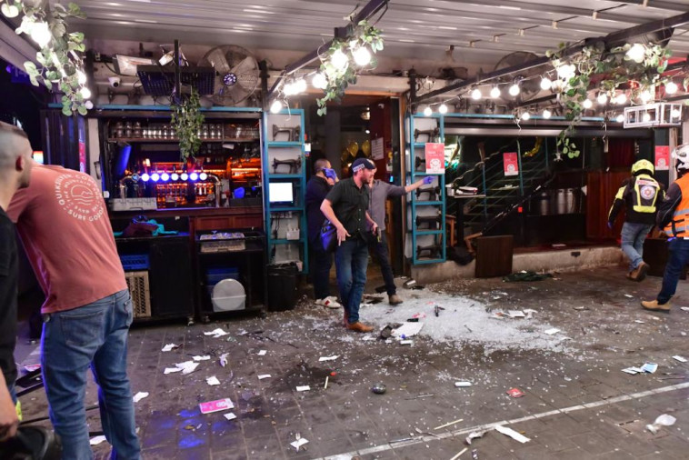 אחת מזירות האירוע, רחוב דיזינגוף בתל אביב