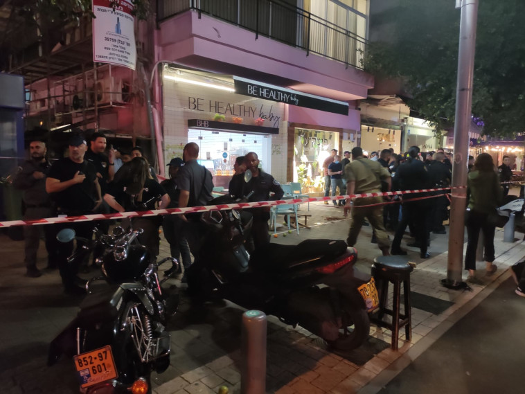 זירת הפיגוע בתל אביב