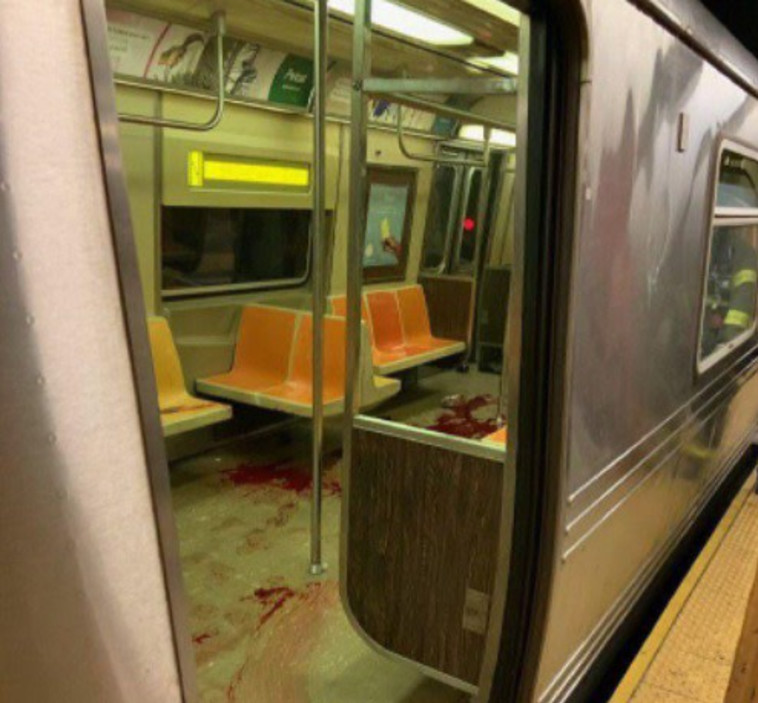 זירת הירי בניו יורק (צילום: מתוך רשתות חברתיות אמריקאיות)