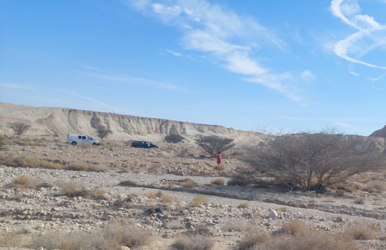 האזור החשוד כשדה מוקשים בערבה (צילום: יחידת חילוץ ערבה)