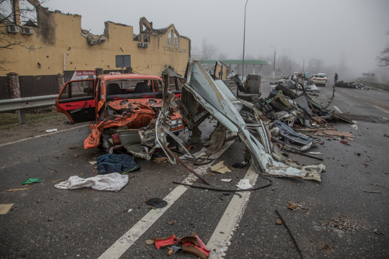 הרס במחוז קייב, אוקראינה (צילום: REUTERS/Oleksandr Ratushniak)