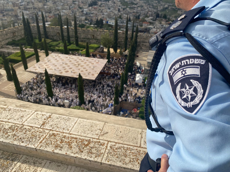  כוחות המשטרה בעיר העתיקה בירושלים (צילום: דוברות המשטרה)