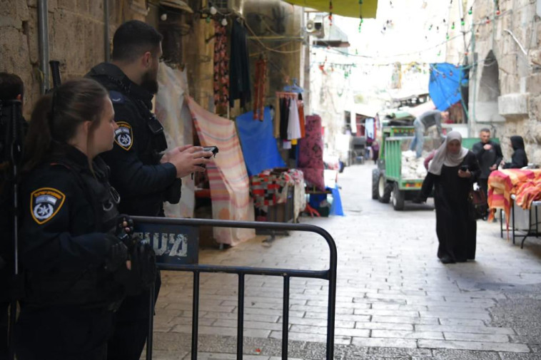 כוחות המשטרה הפרוסים בירושלים לאור המתיחות