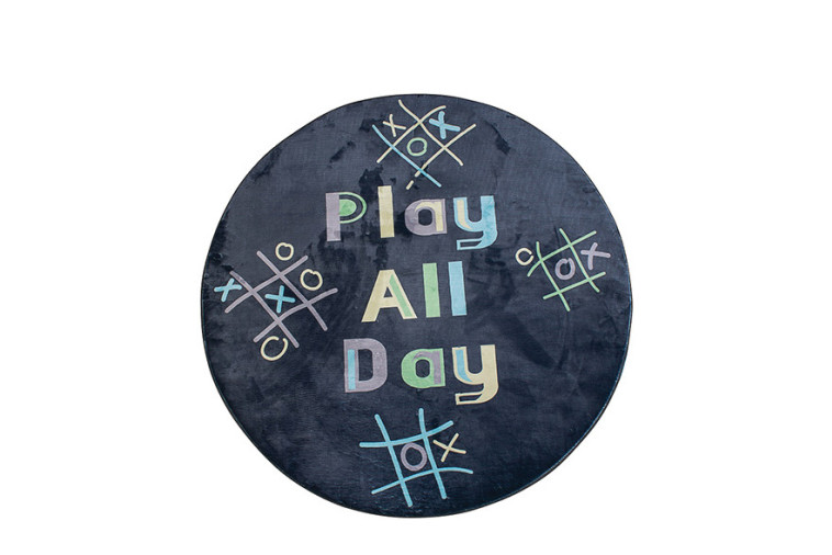 שטיח מודפס עגול ברשת עצמלה