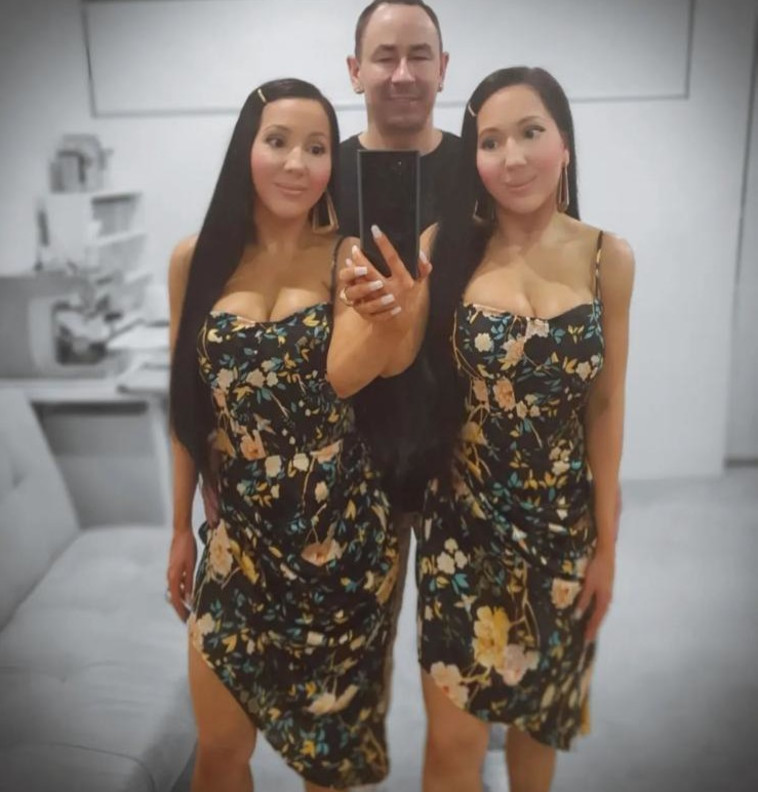 אנה ולוסי יחד עם בן