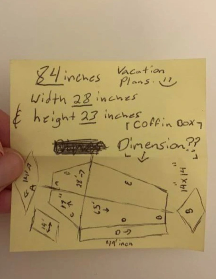 השרטוט שמצאה בארגז הכלים של בן זוגה לשעבר