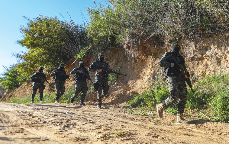 אימון בעזה של פעילי הג'יהאד האסלאמי