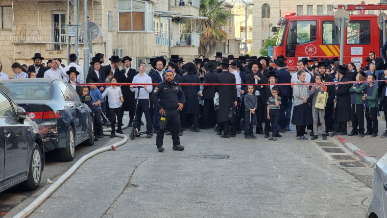 זירת השריפה בירושלים