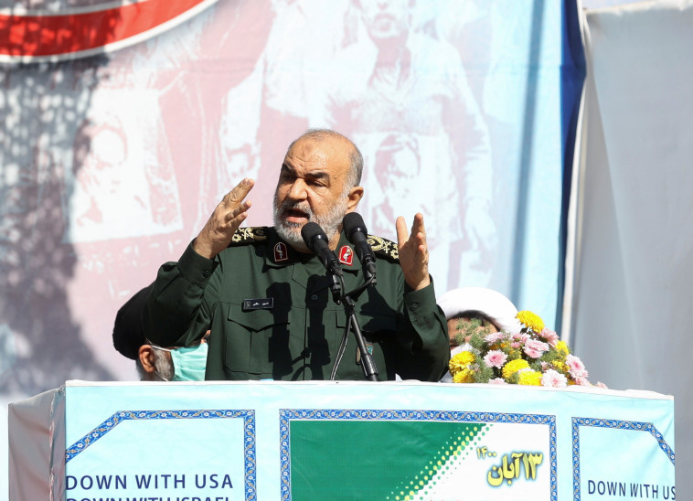 מפקד משמרות המהפכה של איראן, חוסיין סלאמי (צילום: רויטרס)