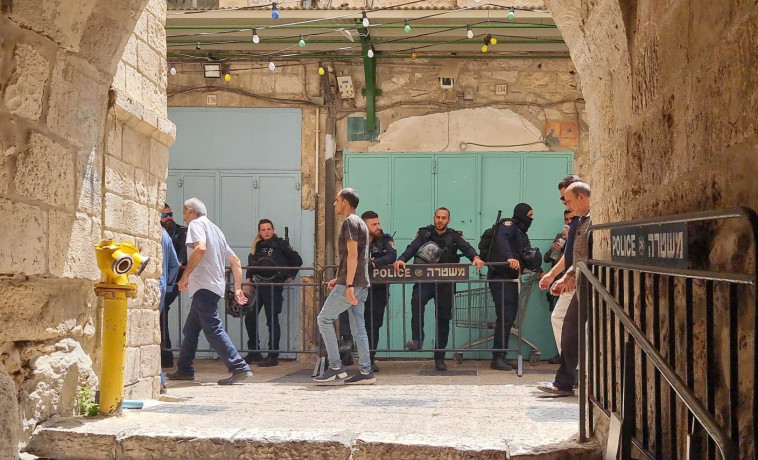 Security forces in the Old City of Jerusalem (Photo: Police Spokeswoman)