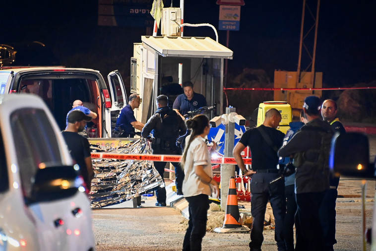 זירת הפיגוע באריאל