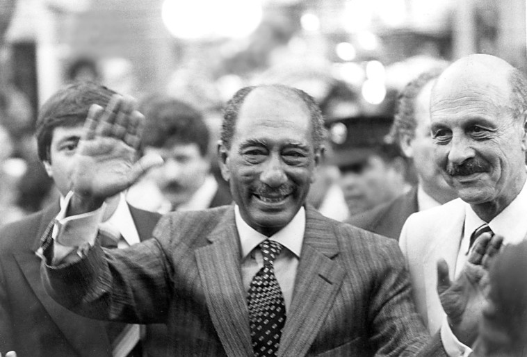 נשיא מצרים לשעבר, אנואר סאדאת (צילום: שעיה סגל)