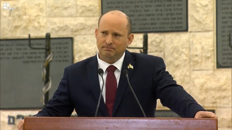 ראש הממשלה נפתלי בנט בטקס האזכרה הממלכתי לחללי פעולות האיבה