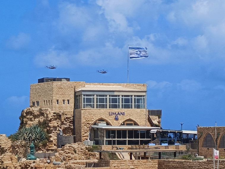 מטס מעל הגן הלאומי קיסריה עידן יצחקיאן רשות הטבע והגנים