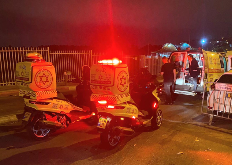 זירת הפיגוע באלעד 