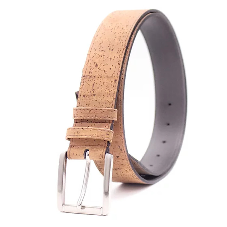 100% vegan cork belt in a natural and impressive shade from 