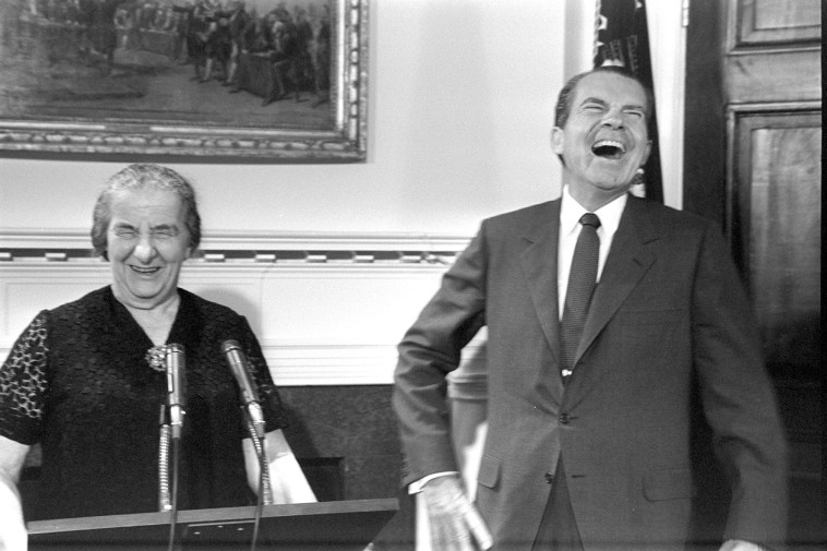 ניקסון וגולדה מאיר