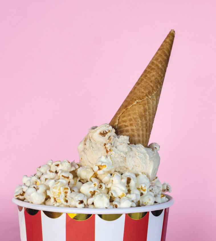 גלידת פופקורן בלג'נדה 