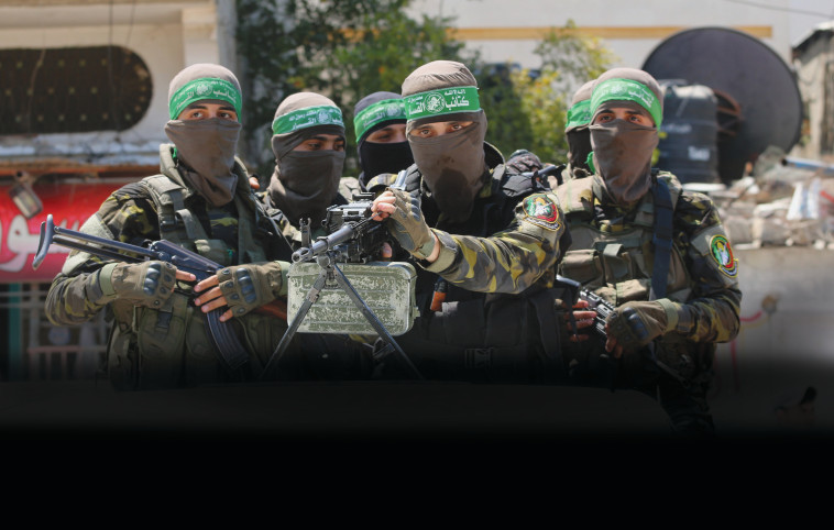 חמושים של ארגון חמאס בעזה (צילום: עטייה מוחמד, פלאש 90)