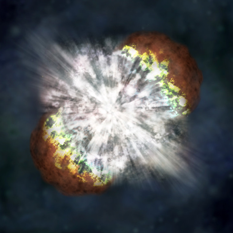 ''סופרנובה'' ליבת הכוכב קורסת פנימה (צילום: Getty images)