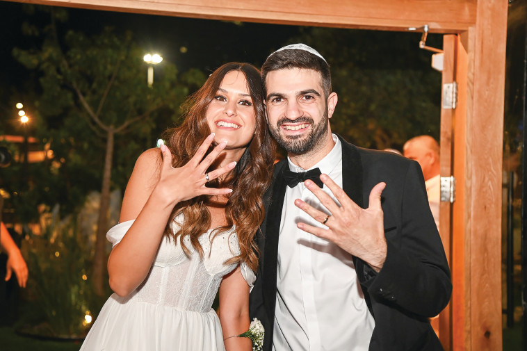 עדיאל לוי בחתונתו 