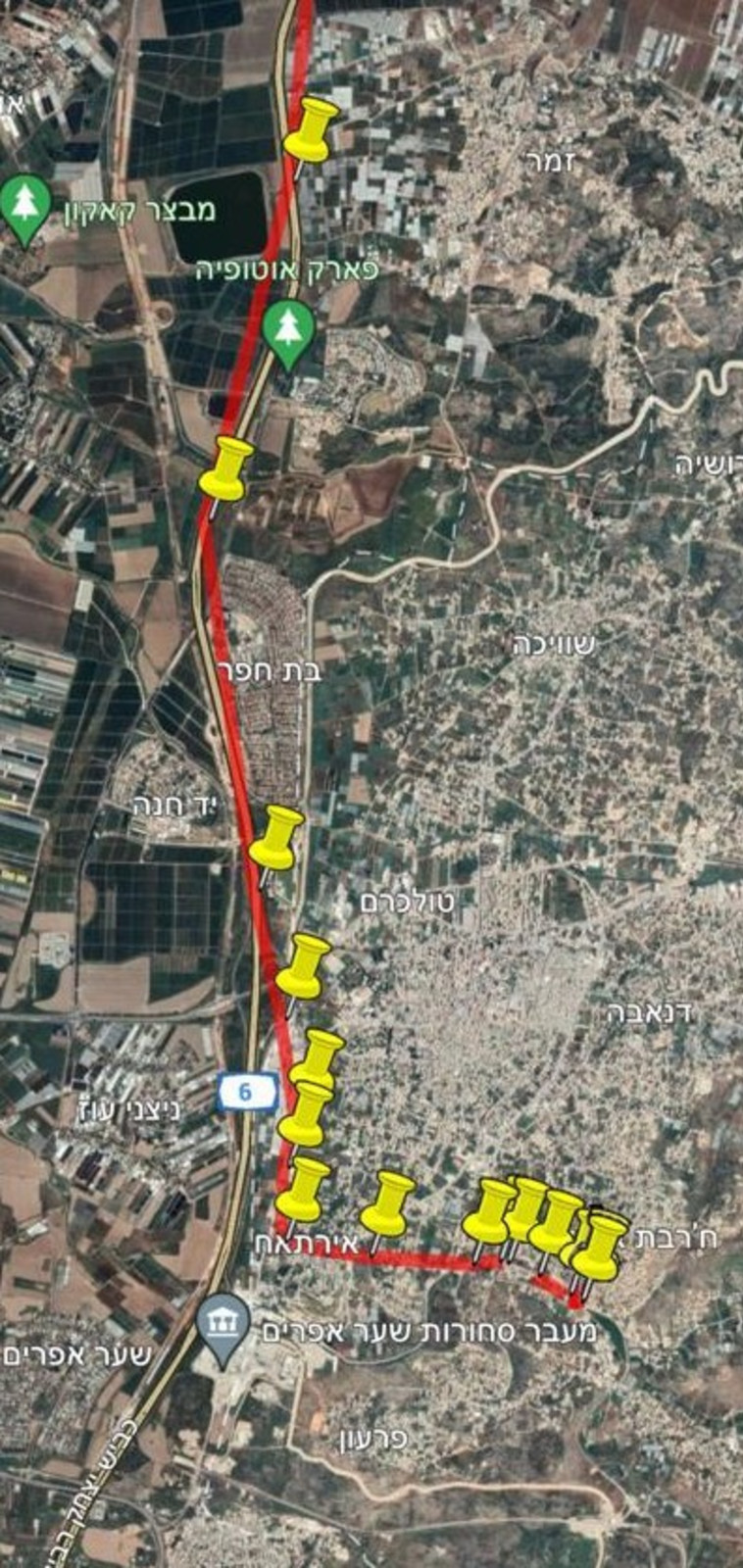 מסלול גניבת הרכב 