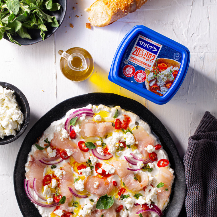 סביצ'ה דג ים ופטה כבשים של גיא פינס