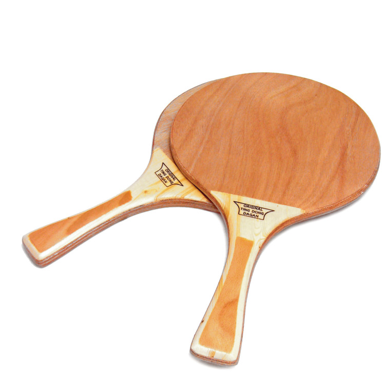 זוג מטקות tingtong עשויות עץ 