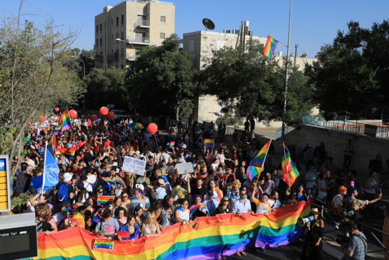 מצעד הגאווה בירושלים (צילום: ג'מאל עוואד, פלאש 90)