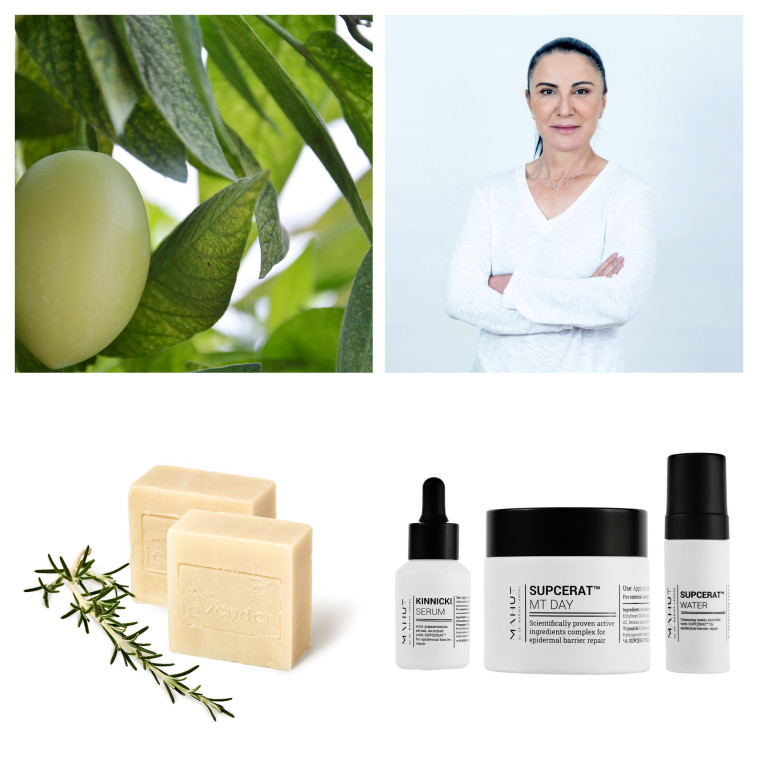 זית. מוצרי מהות של ד''ר מרינה לנדאו. סבון מוצק של לבנדר