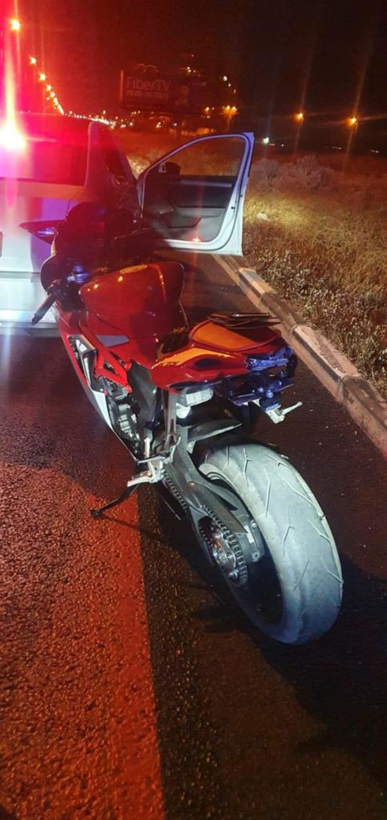 אופנוע שנתפס בבדיקת המשטרה בחיפה