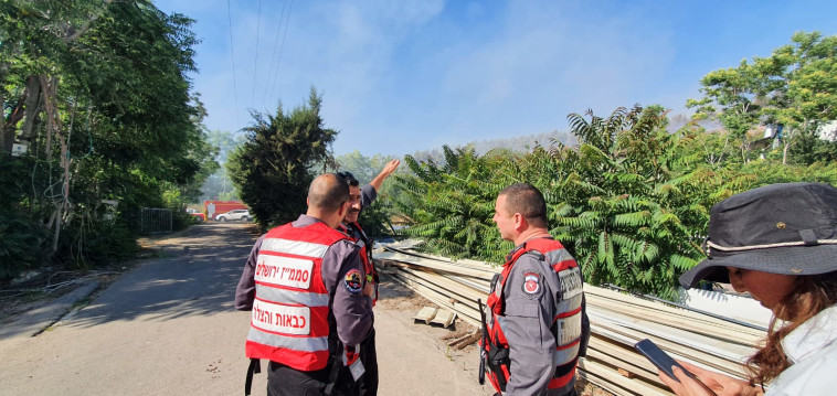 זירת השריפה ביישוב בית נקופה