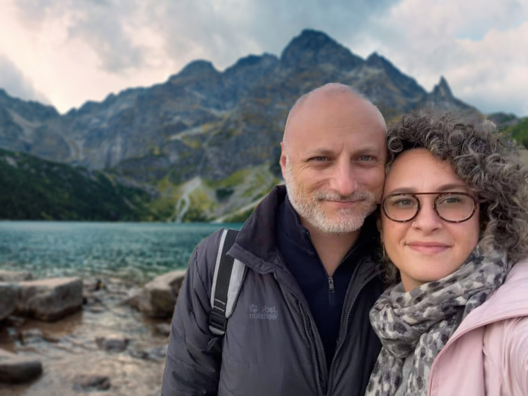 יוני וקסמן ורעייתו בטיול בסלובקיה