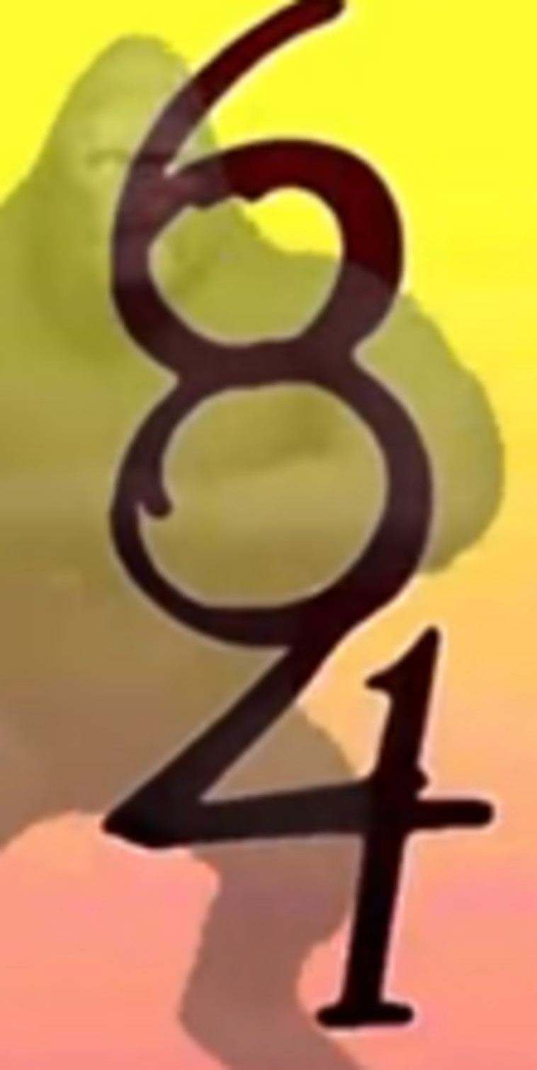 ממבט ראשון ניתן לראות את הספרות 6, 8 ו-4. אך אם מביטים יותר לעומק, ניתן למצוא את כל עשר הספרות