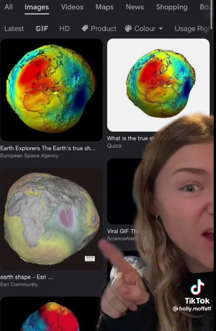 ''העולם כלל לא עגול'', כוכבת הטיקטוק ההמומה