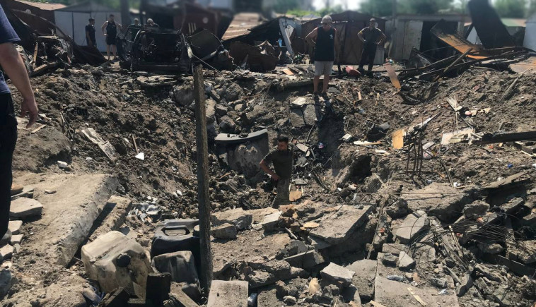 נזק בעיר מיקולאייב במהלך מלחמת רוסיה-אוקראינה (צילום: רויטרס)