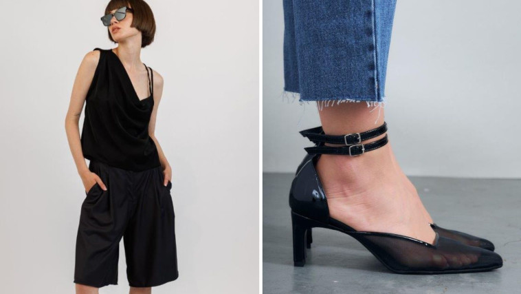 מימין נעליים של NOON משמאל מירית רודריג 