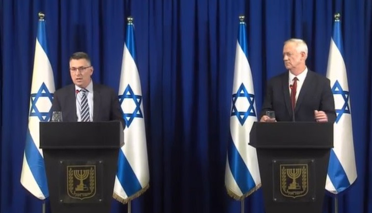 בני גנץ, גדעון סער