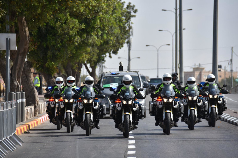 הכנות המשטרה לביקורו של נשיא ארה''ב ג'ו ביידן (צילום: דוברות המשטרה)