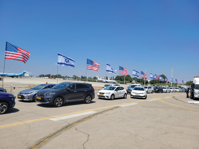 ההכנות בנתב''ג לקראת ביקור ביידן