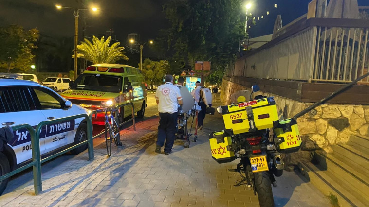 זירת האירוע בתל אביב