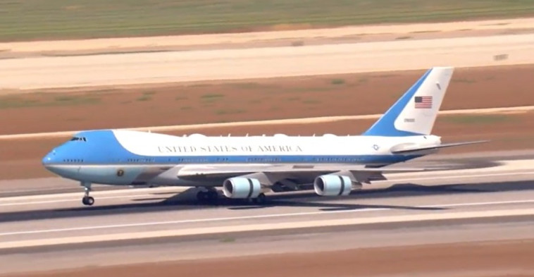 מטוס ביידן נוחת בנתב''ג