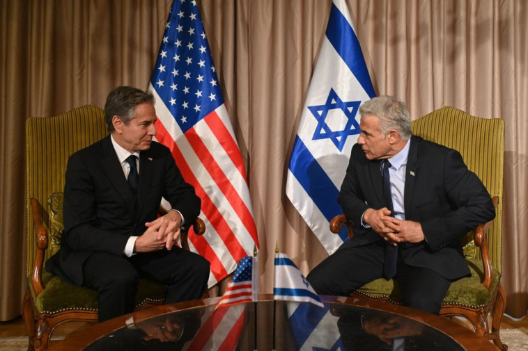 רה''מ יאיר לפיד ומזכיר המדינה אנתוני בלינקן