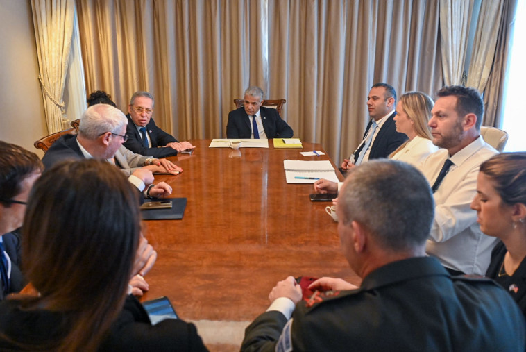 פגישת ההכנה של לפיד לפגישה עם ביידן