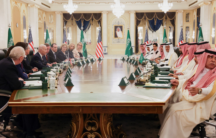 נשיא ארצות הברית ג'ו ביידן מבקר בסעודיה (צילום: רויטרס)